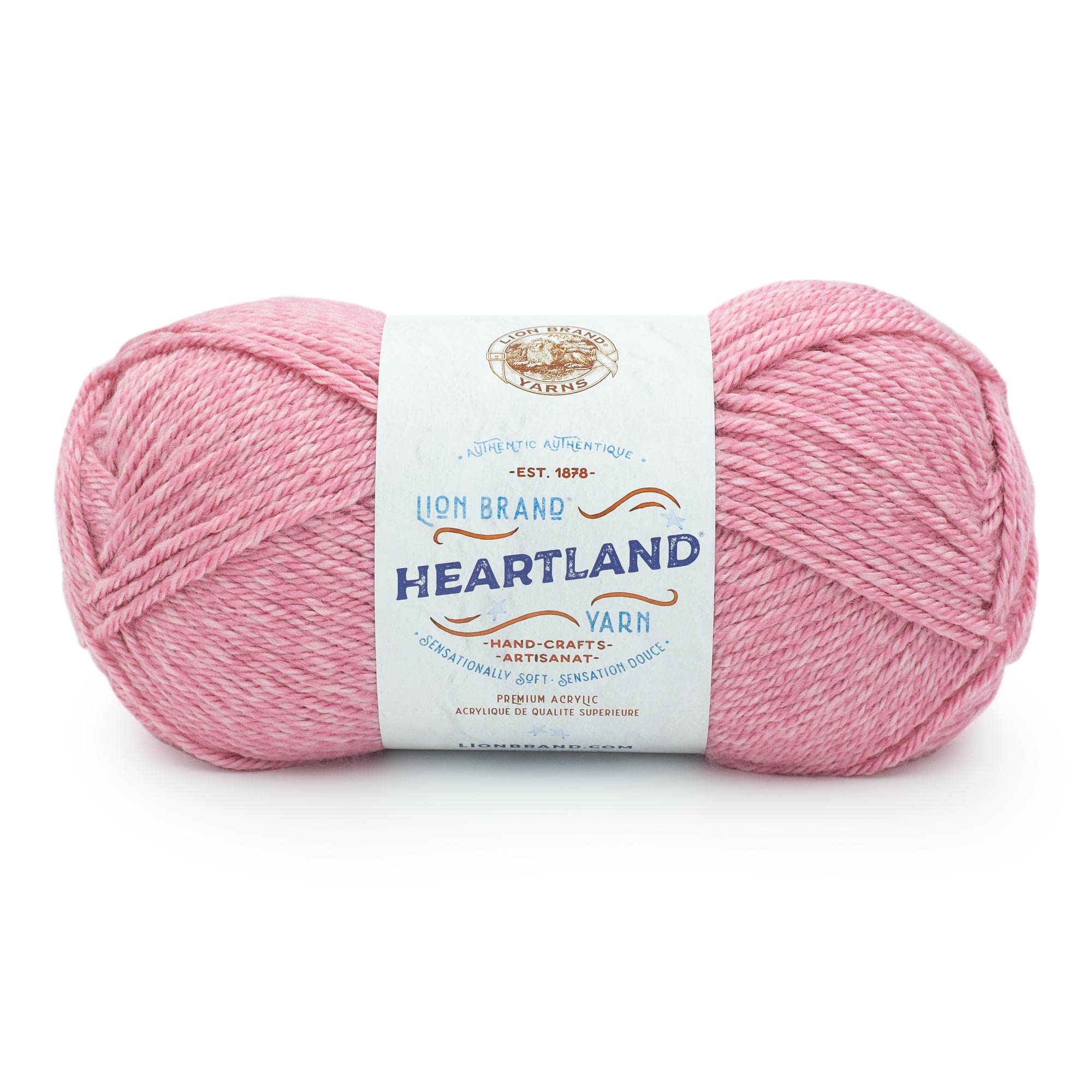 Amazon.com: Lion Brand Yarn, Worsted-Weight Heartland Yarn for
